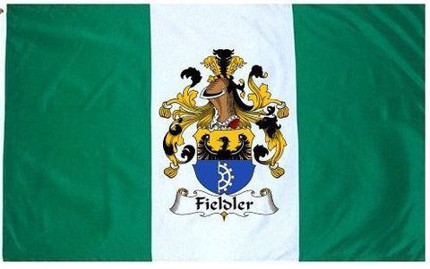 Fieldler family crest coat of arms flag