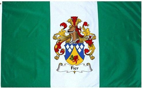 Fier family crest coat of arms flag