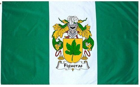Figueras family crest coat of arms flag