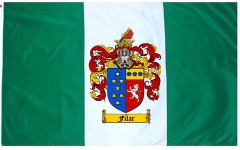 Filar family crest coat of arms flag