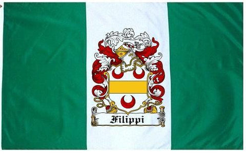Filippi family crest coat of arms flag