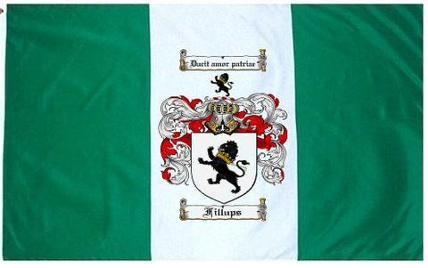 Fillups family crest coat of arms flag