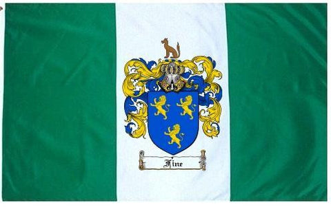 Fine family crest coat of arms flag