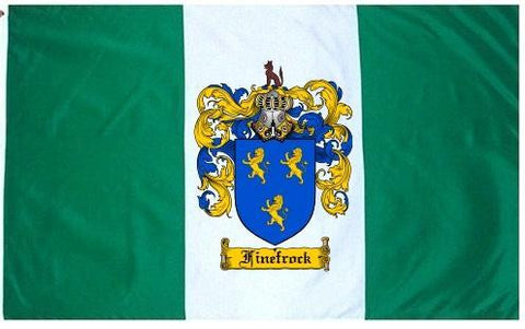 Finefrock family crest coat of arms flag