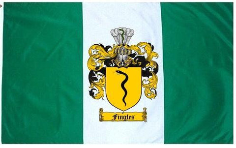 Fingles family crest coat of arms flag