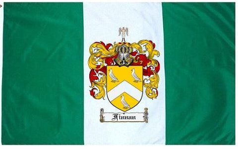 Finnan family crest coat of arms flag