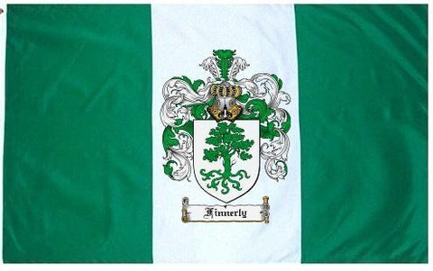 Finnerly family crest coat of arms flag