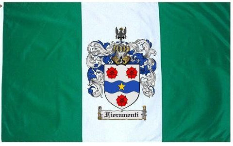 Fioramonti family crest coat of arms flag