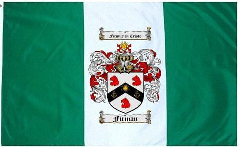 Firmus family crest coat of arms flag