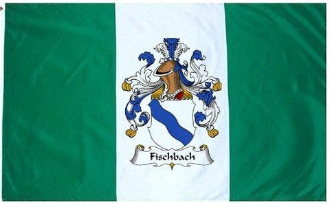 Fischbach family crest coat of arms flag
