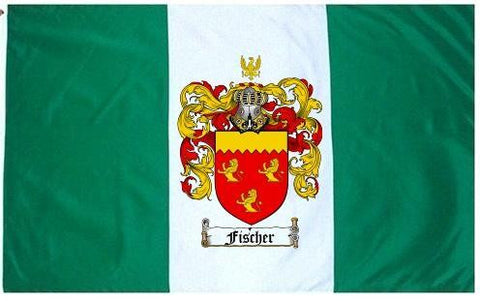 Fischer family crest coat of arms flag