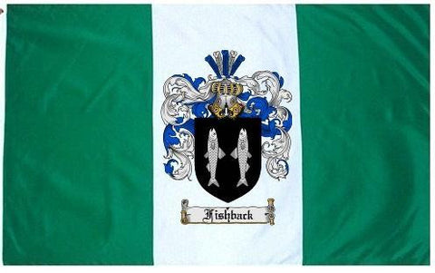 Fishback family crest coat of arms flag