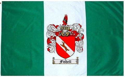 Fishell family crest coat of arms flag
