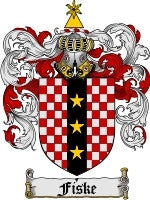 Fiske coat of arms family crest download