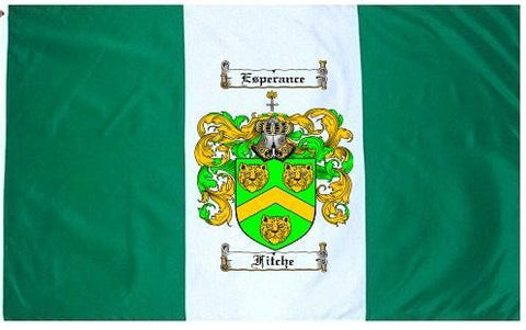 Fitche family crest coat of arms flag