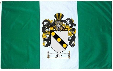 Fite family crest coat of arms flag