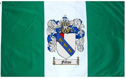 Fitton family crest coat of arms flag