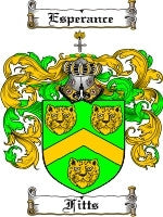 Fitts coat of arms family crest download