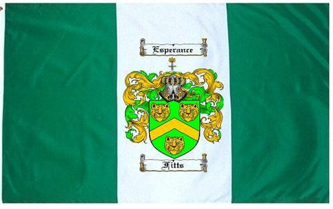 Fitts family crest coat of arms flag