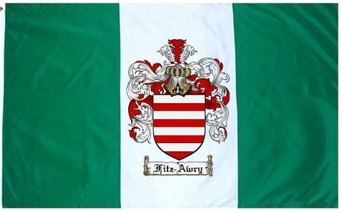 Fitz Awry family crest coat of arms flag