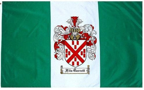 Fitz Garrett family crest coat of arms flag