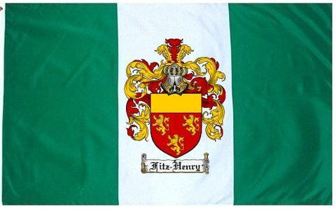 Fitz Henry family crest coat of arms flag