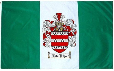Fitz John family crest coat of arms flag