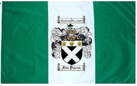 Fitz Patrick family crest coat of arms flag
