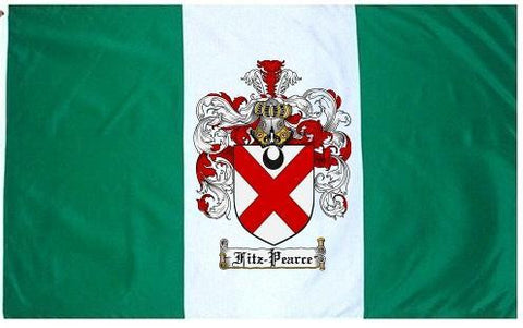 Fitz Pearce family crest coat of arms flag