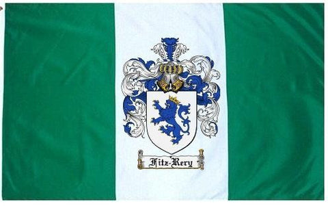 Fitz Rery family crest coat of arms flag