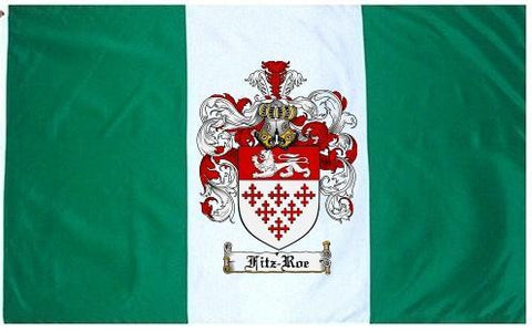Fitz Roe family crest coat of arms flag