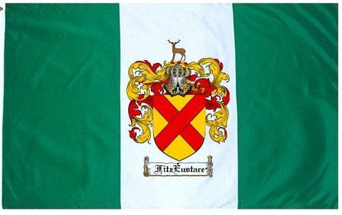 Fitzeustace family crest coat of arms flag