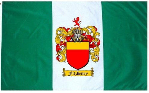 Fitzhenry family crest coat of arms flag