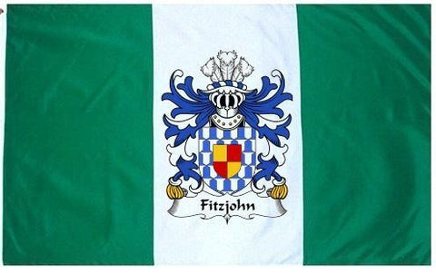 Fitzjohn family crest coat of arms flag