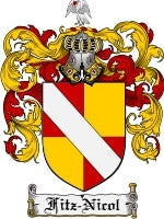 Fitznicol coat of arms family crest download