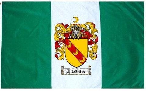 Fitzother family crest coat of arms flag