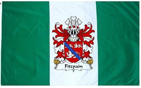 Fitzpain family crest coat of arms flag