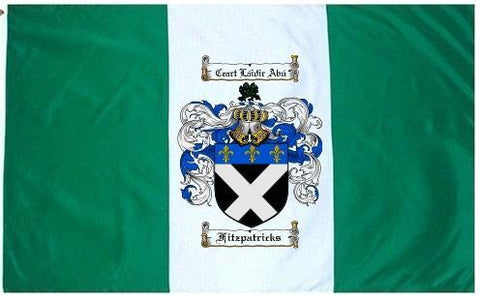 Fitzpatricks family crest coat of arms flag