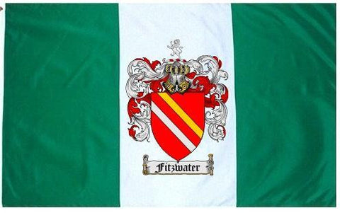 Fitzwater family crest coat of arms flag