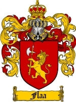 Flaa coat of arms family crest download