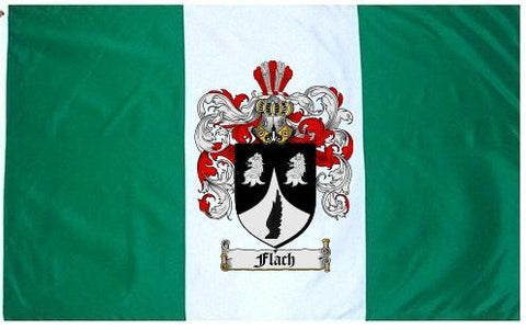 Flach family crest coat of arms flag