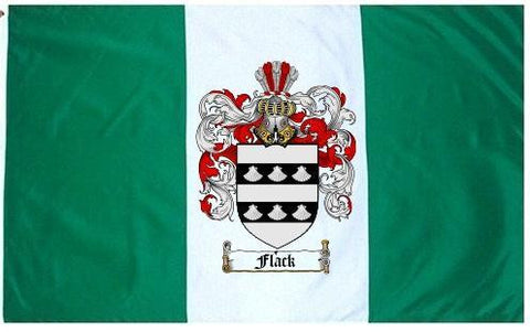 Flack family crest coat of arms flag