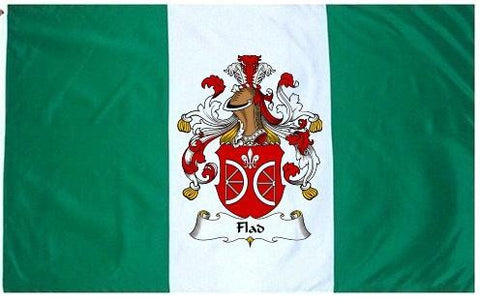 Flad family crest coat of arms flag
