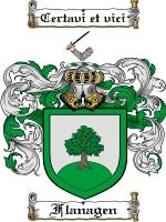 Flanagen coat of arms family crest download