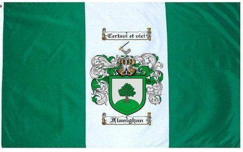 Flanighan family crest coat of arms flag