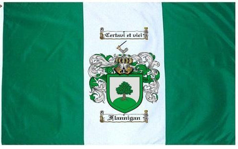 Flannigan family crest coat of arms flag