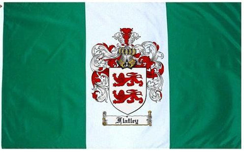 Flatley family crest coat of arms flag