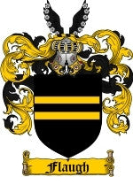 Flaugh coat of arms family crest download