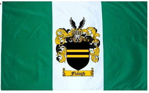 Flaugh family crest coat of arms flag