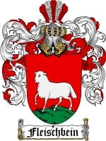 Fleischbein coat of arms family crest download